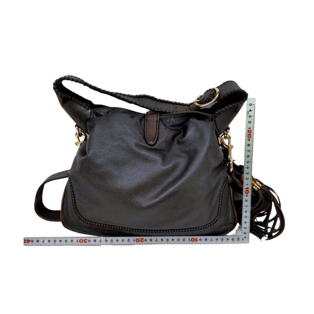 Auth Gucci Shoulder Bag Black Leather #35403G22 - Picture 2 of 9
